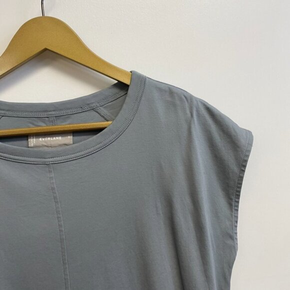 Everlane Luxe Cotton Side Slit T Shirt Dress - Picture 8 of 12